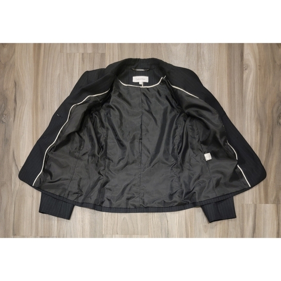 Women's Calvin Klein Pinstriped Blazer - Picture 2 of 9